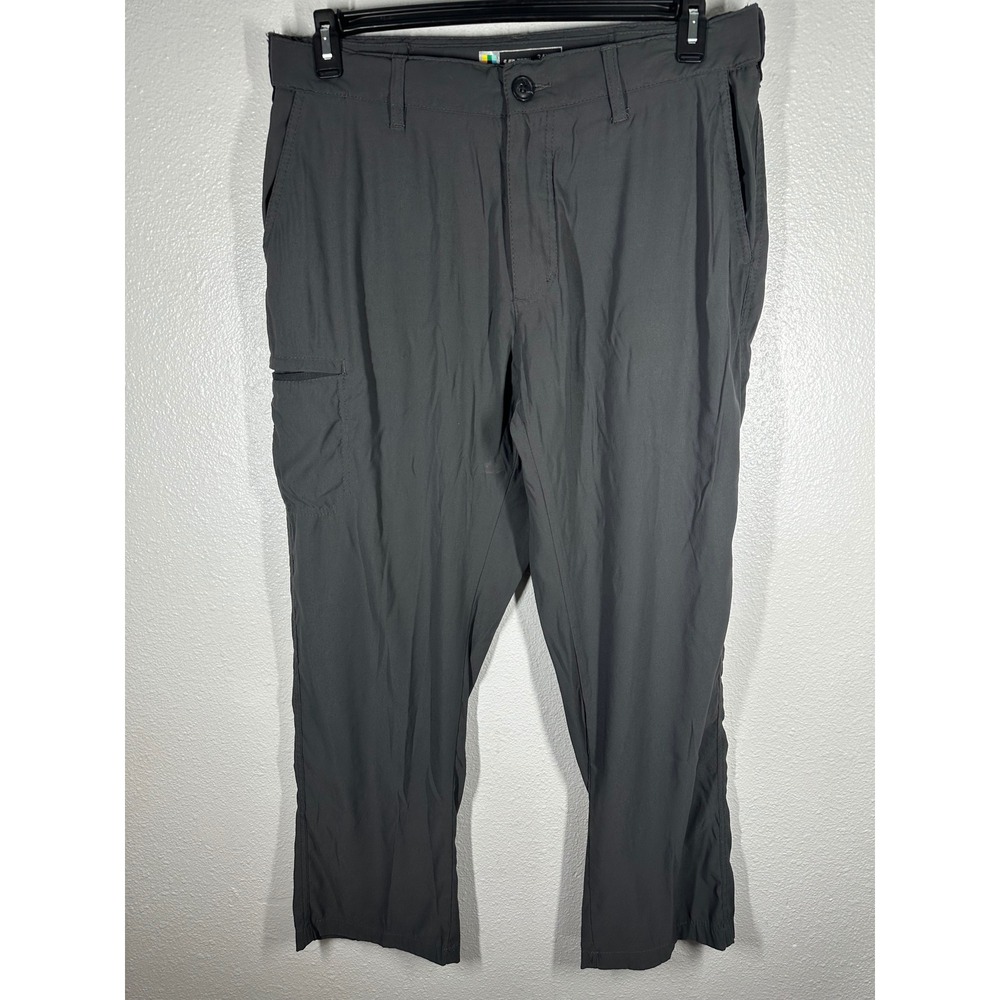 UB Tech Pants Mens 34x30 Gray Classic Fit Nylon Spandex‎ Cargo Outdoor 6664